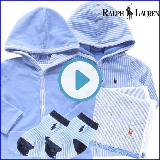 RALPH LAUREN　ラルフローレン　さわやか1歳リバーシブルパーカー男の子出産祝いセット