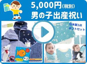 出産祝い男の子 5,000円