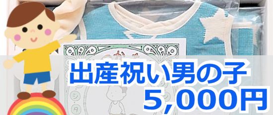 男の子出産祝い予算5000円