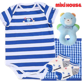 mikihouse　ミキハウス　男の子出産祝いベビー服と育児用品セット