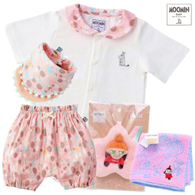 Moomin baby ムーミン女の子出産祝い　ベビー服とおもちゃギフトセット