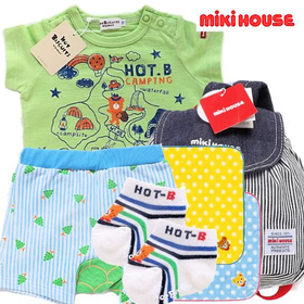 ミキハウス男の子出産祝い　夏のおでかけベビー服（6～12ヶ月）とリュックセット（A）