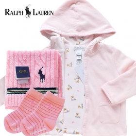 ラルフローレン女の子出産祝い　リバーシブルベビー服（9ヶ月～）セットA