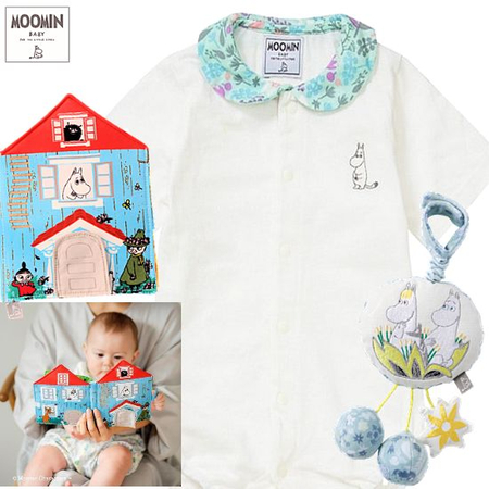 Moomin baby ムーミンベビー服と絵本男の子出産祝いセット