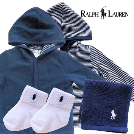 RALPH LAUREN　ラルフローレン男の子出産祝い　1歳リバーシブルパーカー4点セット